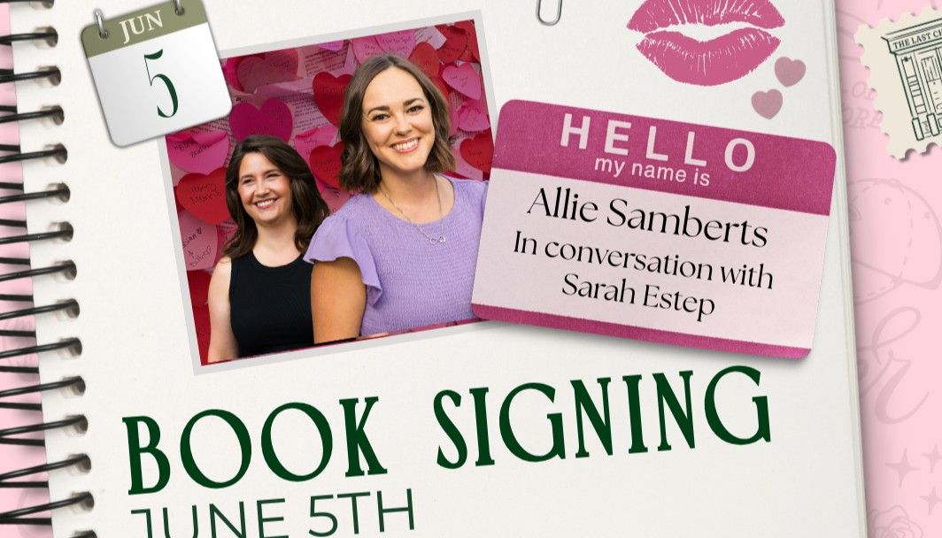 Book signing event for Q&A and Book Signing with Allie Samberts on Friday June 5, 2026