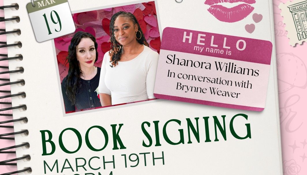 Book signing event for Q&A and Book Signing with Shanora Williams on Thursday March 19, 2026