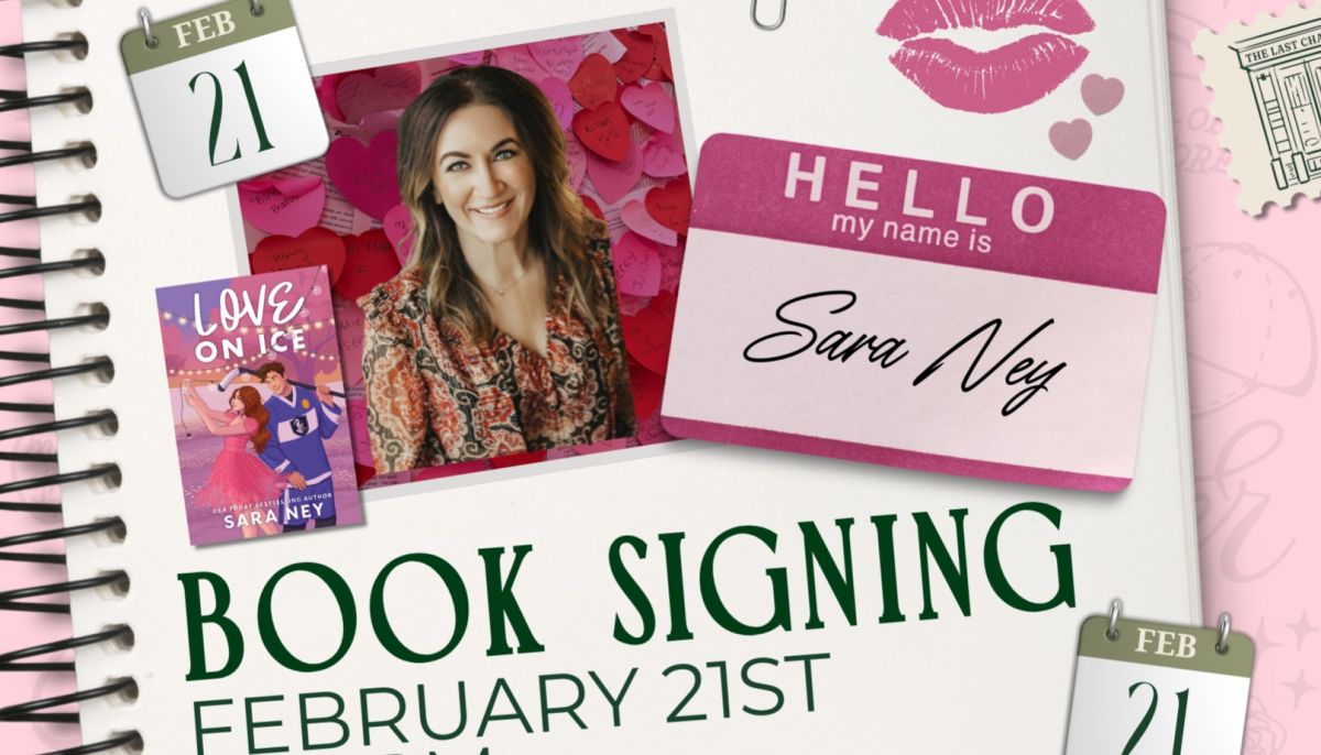 Book signing event for Q&A and Book Signing with Sara Ney on Sunday February 22, 2026