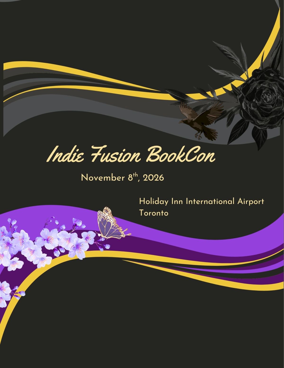 Book signing event for Indie Fusion BookCon on Sunday November 8, 2026
