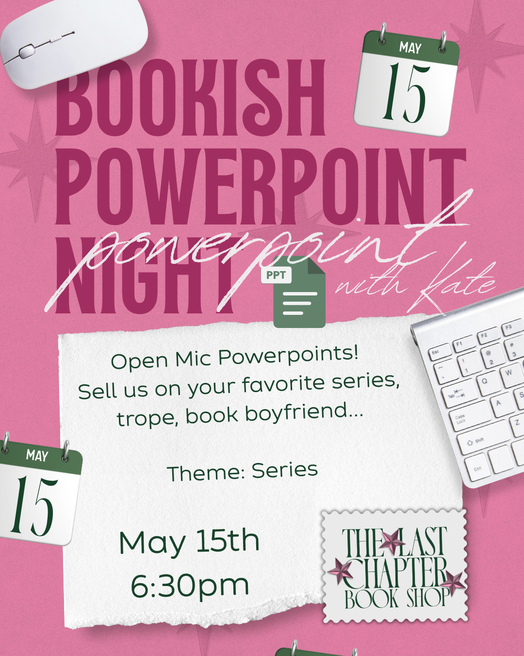 Bookish Powerpoint Night