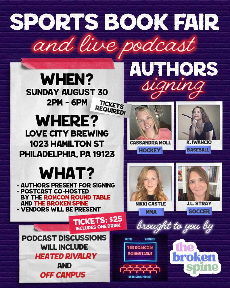 Live Sports Romance Podcast & Book Fair at Love City Brewing
