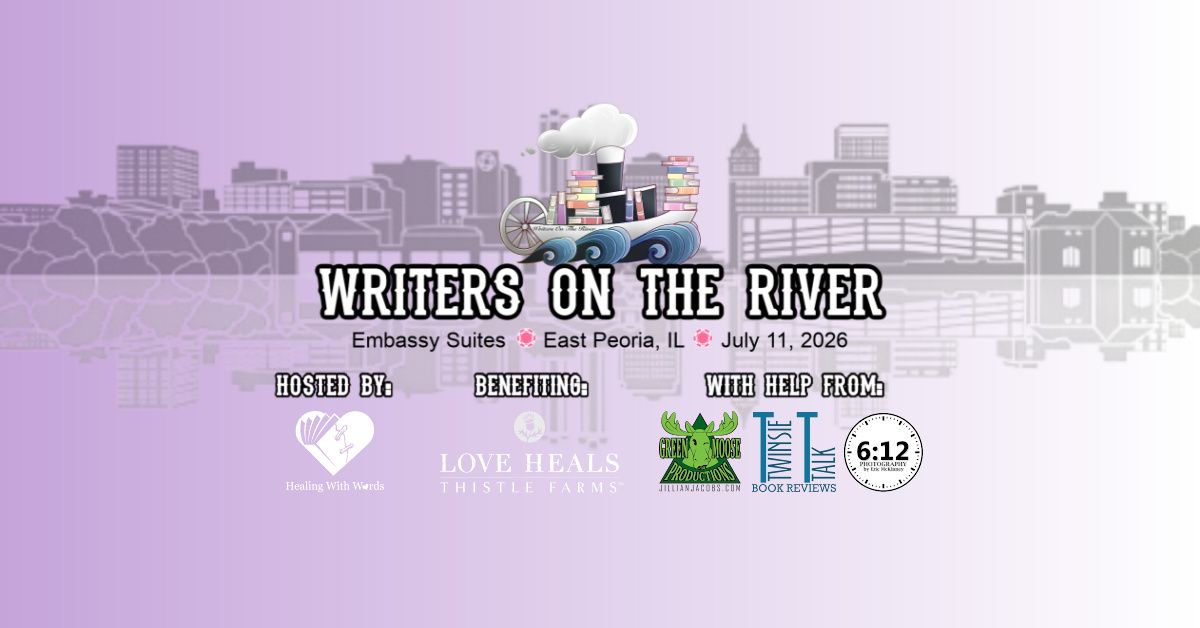 Book signing event for Writers on the River Year 11 on Saturday July 11, 2026
