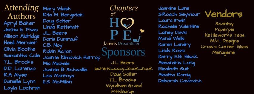 Book signing event for Chapters of Hope on Saturday March 21, 2026