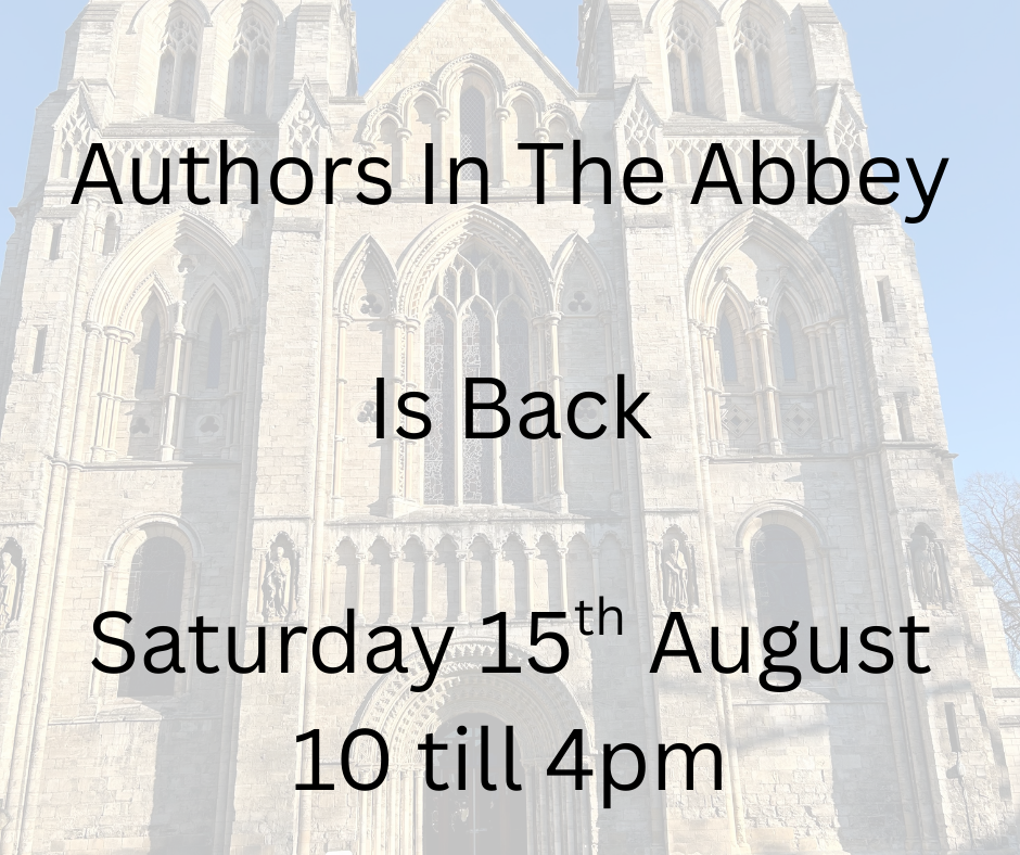 Book signing event for Authors in the Abbey on Saturday August 15, 2026