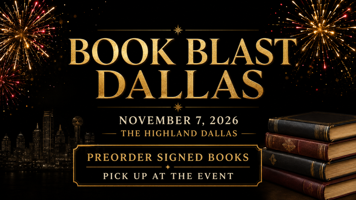 Book signing event for Book Blast Dallas on Saturday November 7, 2026