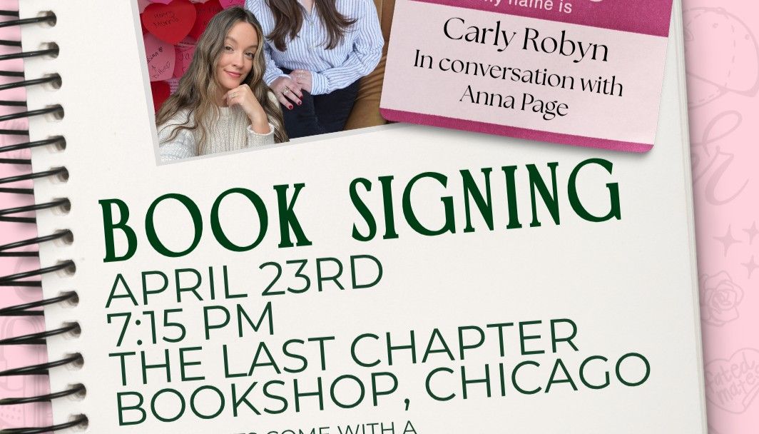 TLC- Q&A and book signing with Carly Robyn