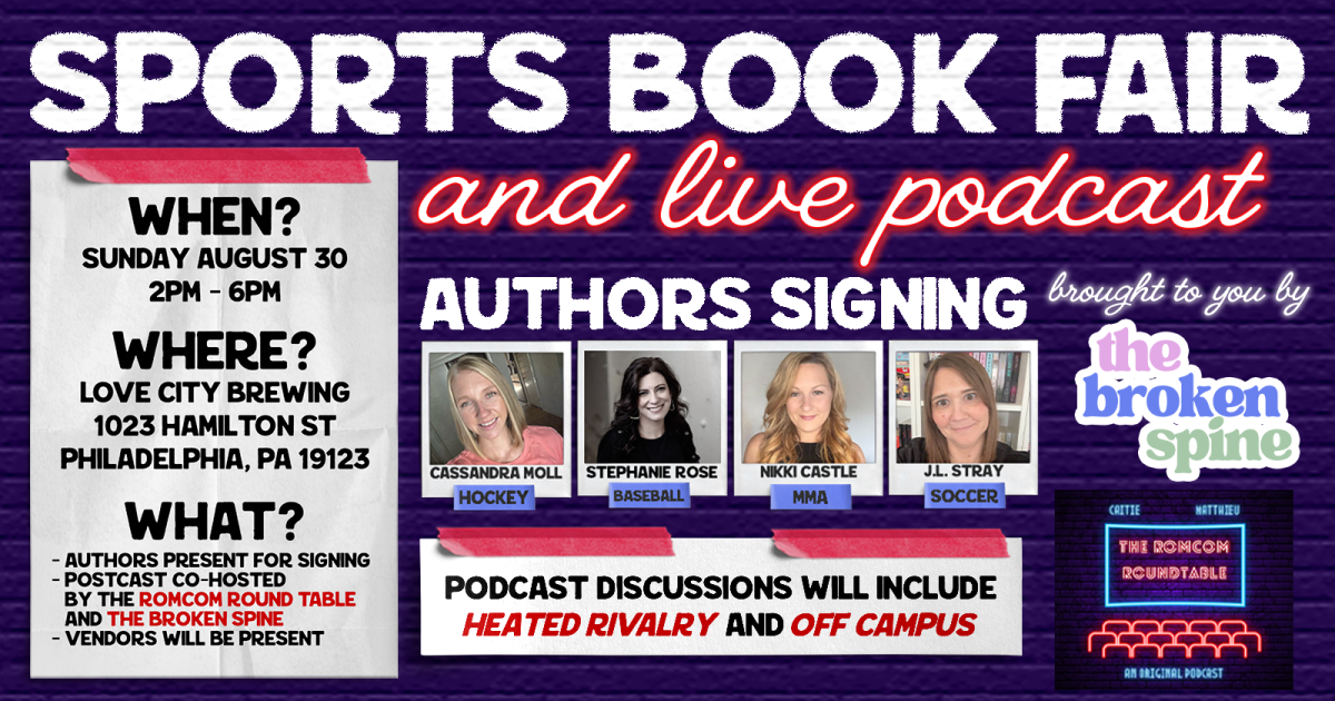 Live Sports Romance Podcast & Book Fair at Love City Brewing