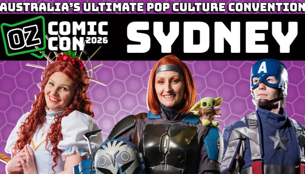 Book signing event for Oz Comic-Con Sydney on Saturday, September 12 - 13, 2026