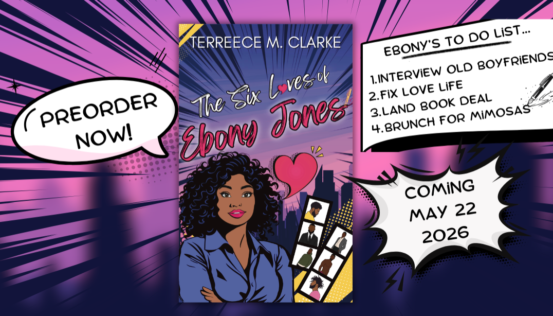 Book signing event for Paperback Presales for The Six Loves of Ebony Jones on Tuesday, March 17, 2026 - Friday, May 22, 2026