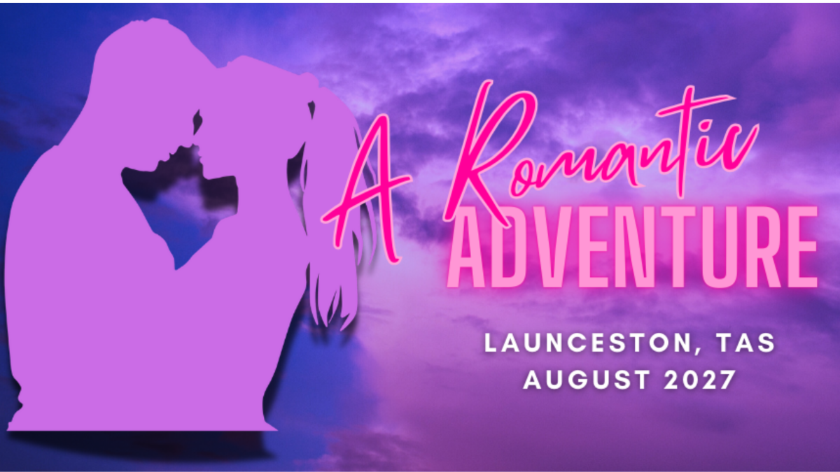 Book signing event for A Romantic Adventure Tasmania on Saturday August 7, 2027