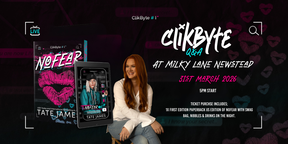 Book signing event for NoFear Release Party - Brisbane - Tate James on Tuesday March 31, 2026