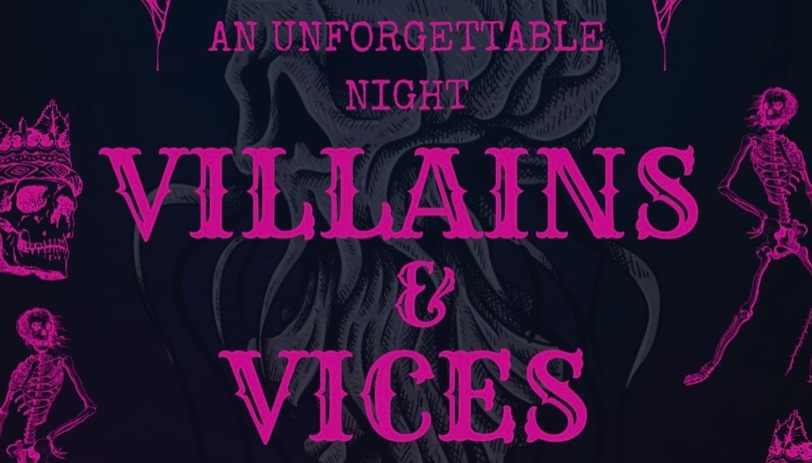 Book signing event for Villians and Vices on Saturday October 3, 2026