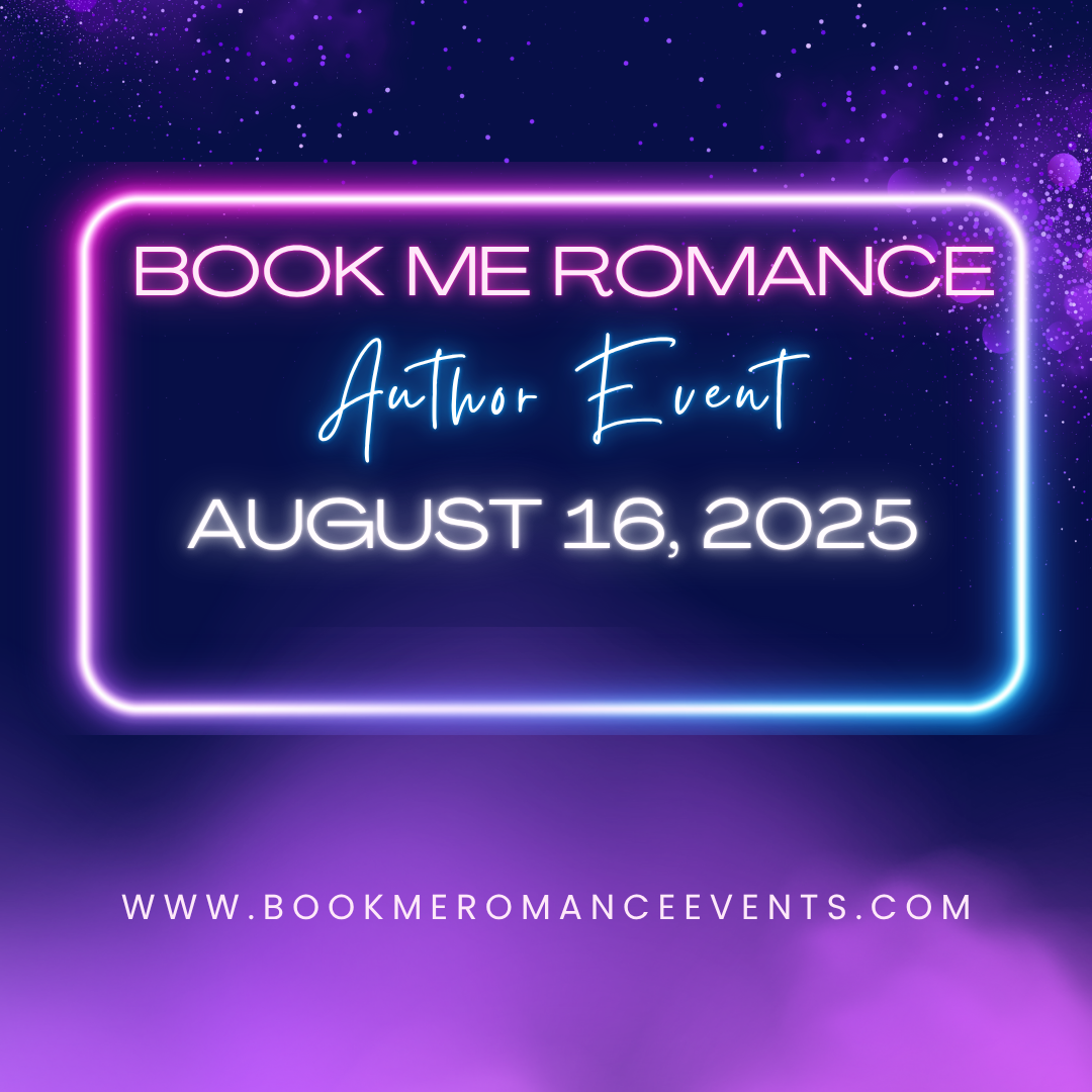 Book signing event for Book Me Romance on Saturday August 15, 2026