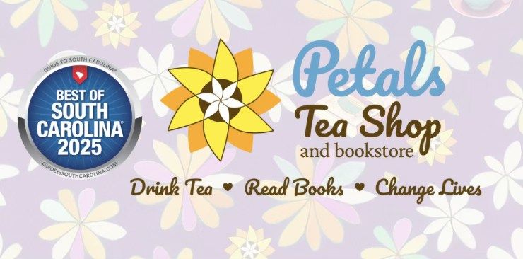 Book signing event for Petals Tea Shop Book Fair on Saturday October 18, 2025