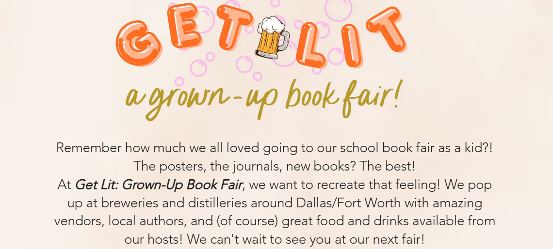 Get Lit: Grown-Up Book Fair @ Dallas Public Library 2026