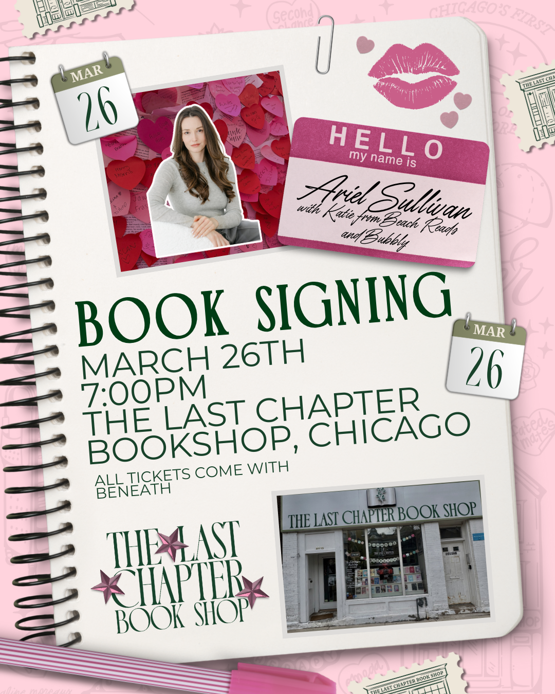 Book signing event for TLC- Book Signing with Ariel Sullivan on Friday March 27, 2026