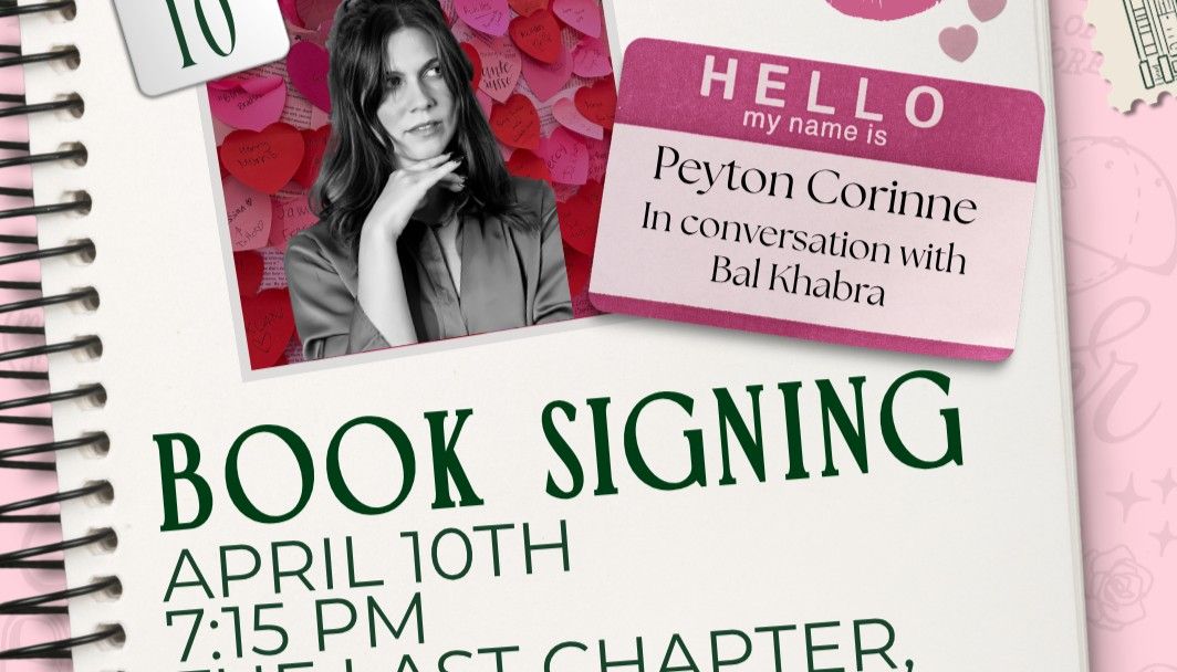 Q&A and Book Signing with Peyton Corinne