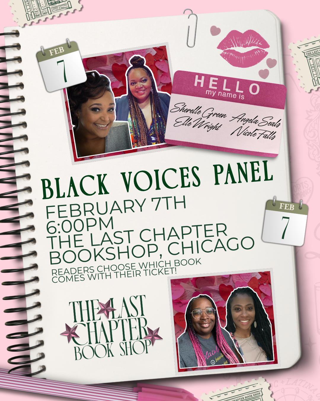 Book signing event for TLC- Black Voices Panel on Saturday February 7, 2026
