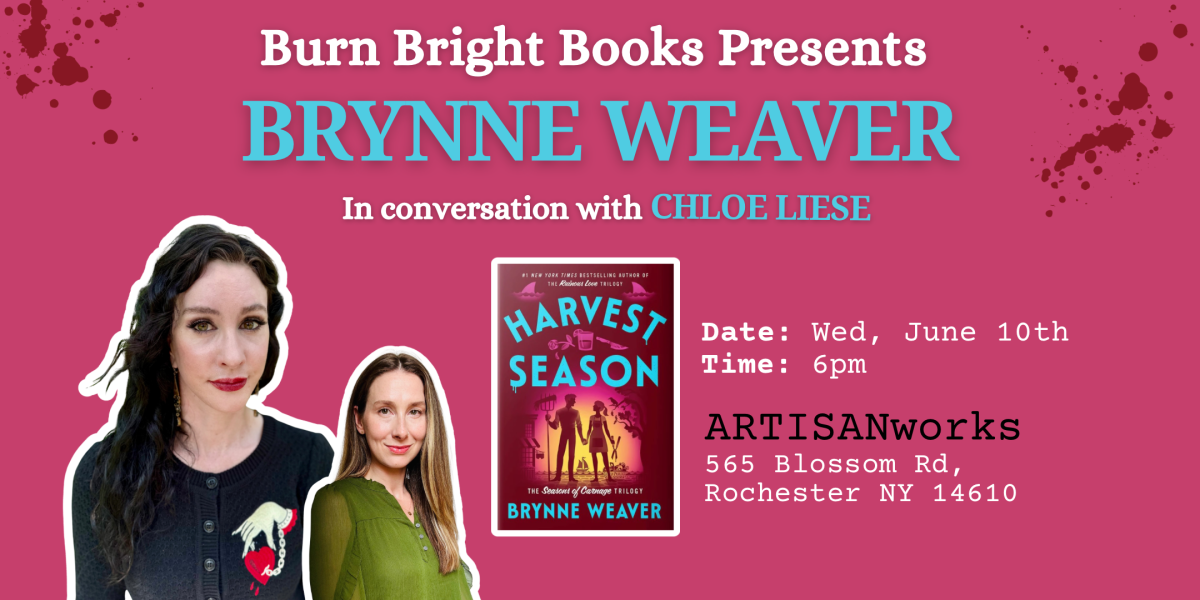 Book signing event for An Evening with Brynne Weaver (18+ only) on Wednesday June 10, 2026