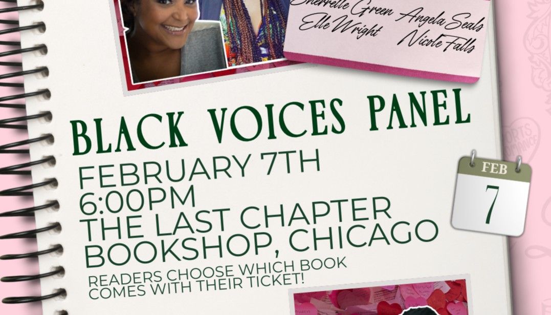 Book signing event for TLC- Black Voices Panel on Sunday February 8, 2026