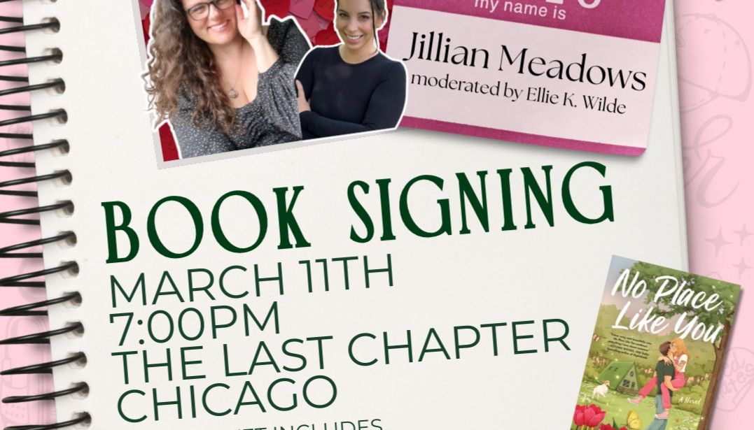 Book signing event for TLC- Q&A and book signing with Jillian Meadows on Wednesday March 11, 2026