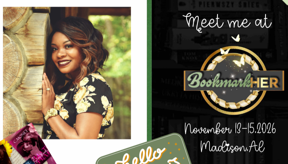 Book signing event for Bookmark Her on Friday, November 13 - 15, 2026