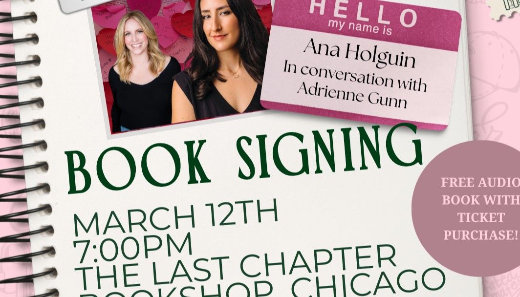 Book signing event for TLC- Q&A and Book Signing with Ana Holguin on Thursday March 12, 2026