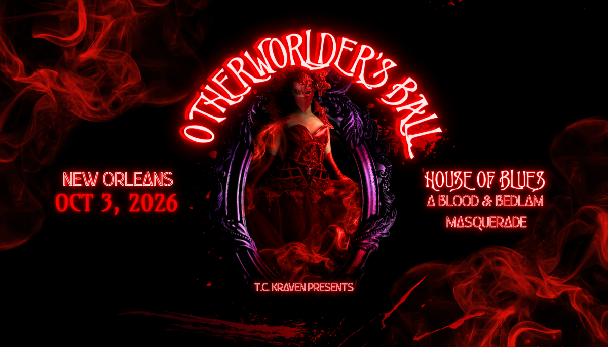 Book signing event for Blood & Bedlam Otherworlder's Ball on Saturday October 3, 2026