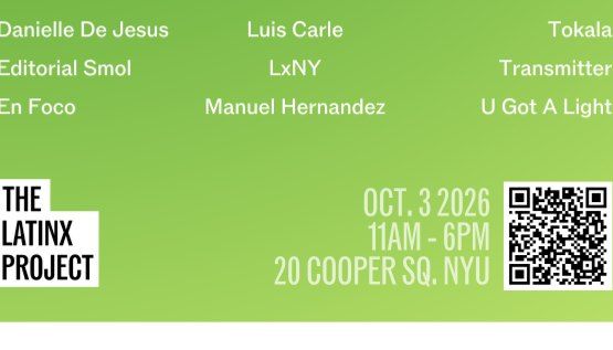 Book signing event for La Feria at NYU's Latinx Project on Saturday October 3, 2026