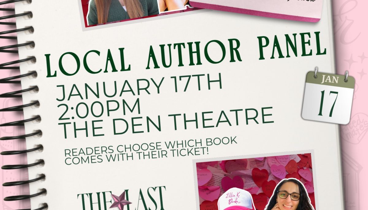 Book signing event for TLC- Local Authors Panel on Saturday January 17, 2026