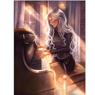 "Calming the Soul" Scarlett Art Print