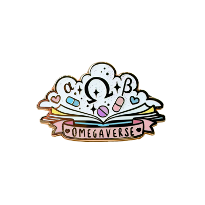 Omegaverse enamel glitter pin