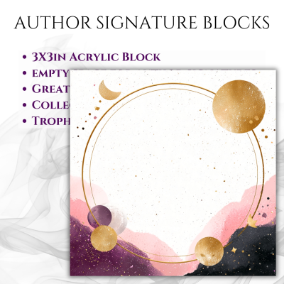 3"x3" Author Signature Block (#23 Celestial)