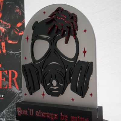 Officially Licensed Malachi Vize Gas Mask Bookshelf Signs