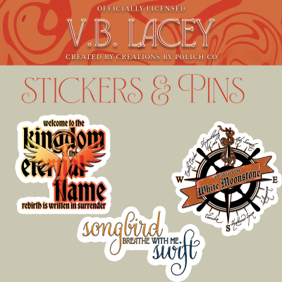 Pins - VB Lacey - By the Flames of Her Fury