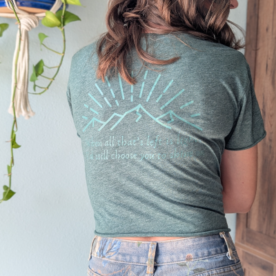 All That's Left Is Light Crop Tee