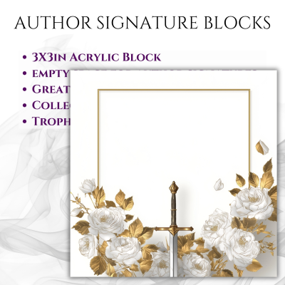 3"x3" Author Signature Block (#14 Sword)