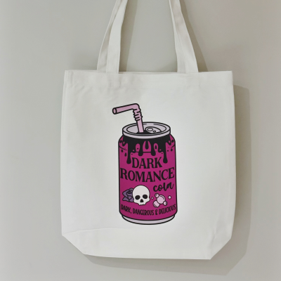 Dark Romance Fizzy Drink Library Tote Bag
