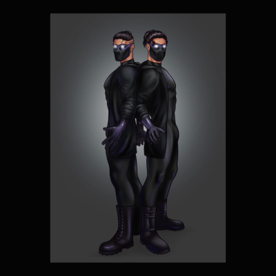 SFW Shock & Awe Trading Card Character Art by Lemonade Doodles - 5x7" Print