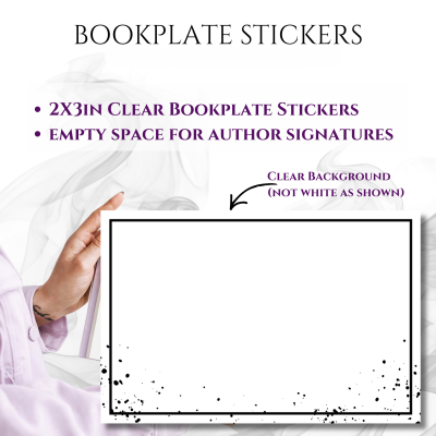 Bookplate Sticker 2"x3"  (#2 Frame-Splatter)