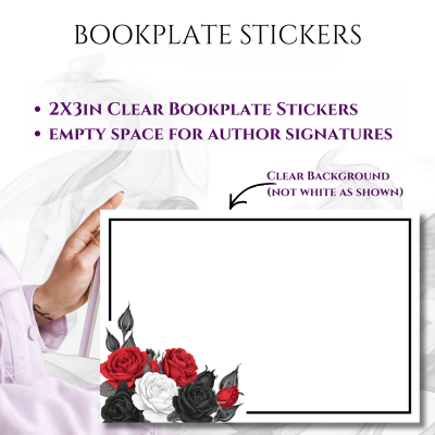 Bookplate Sticker 2"x3"  (#33 Roses-1)