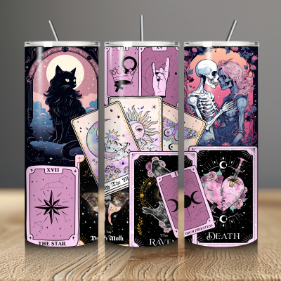 Tarot cards black cat