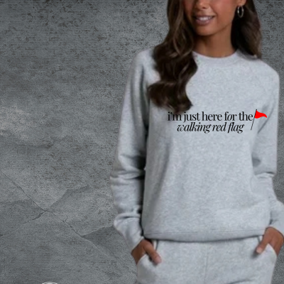 Walking Red Flag Crewneck
