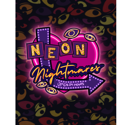 Neon Nightmares - Glowrot Art Print