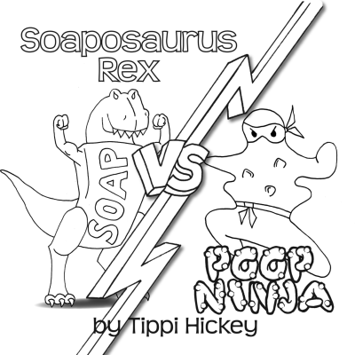 Soaposaurus Rex v Poop Ninja - Coloring Book