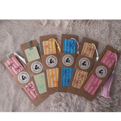 Handpainted Bow Design Bookmark (Copy)