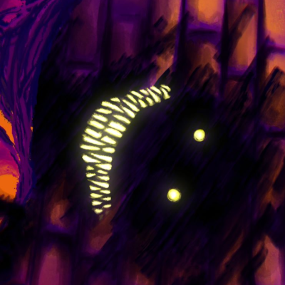 Cheshire Nightmare - Glowrot Art Print