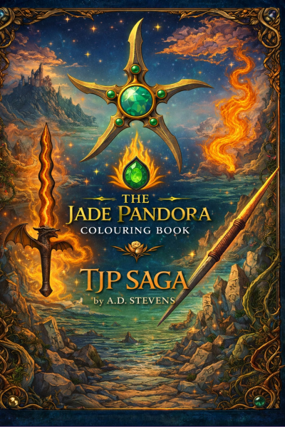 The Jade Pandora Saga: colouring book