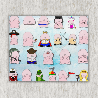 Mr. Happy & Friends Blanket